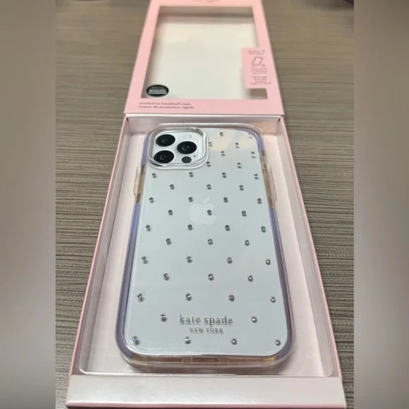 KATE SPADE ♠️ Lavender protective case for iPhone 12 Pro Max.  Excellent value! - Picture 6 of 9